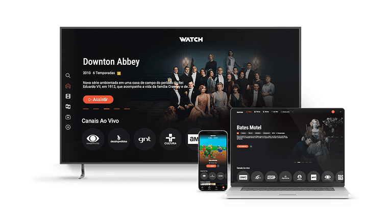 Watch disponível em TV, celular e laptop
